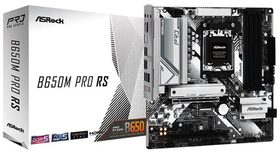 ASRock B650M PRO RS Hovedkort - AMD B650 - AMD AM5-sokkel - DDR5 RAM - Micro-ATX