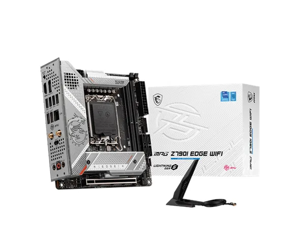 MSI MPG Z790I EDGE WIFI Hovedkort - Intel Z790 - Socket Intel LGA1700 - RAM DDR5 - Mini-ITX