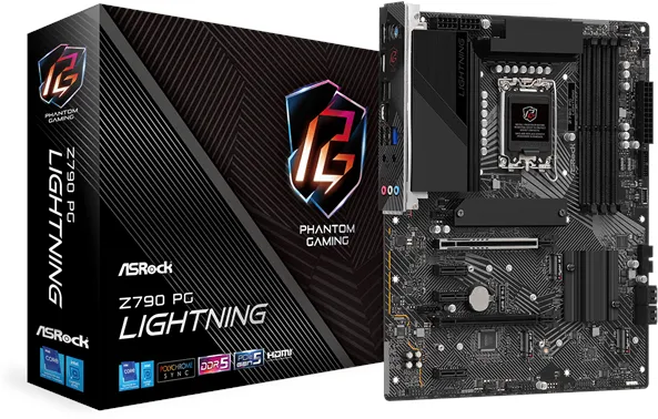 ASRock Z790 PG Lightning Hovedkort - Intel Z790 - Intel LGA1700-sokkel - DDR5 RAM - ATX