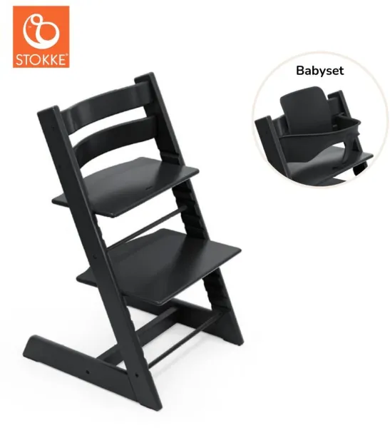 Tripp Trapp Høystol inkl. Babysett - Svart