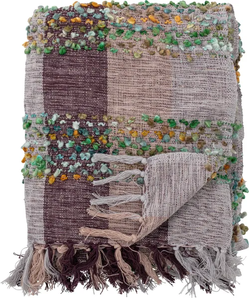 CREATIVE COLLECTION Laj Plaid, Lilla, Akryl L: 130cm, B: 150cm