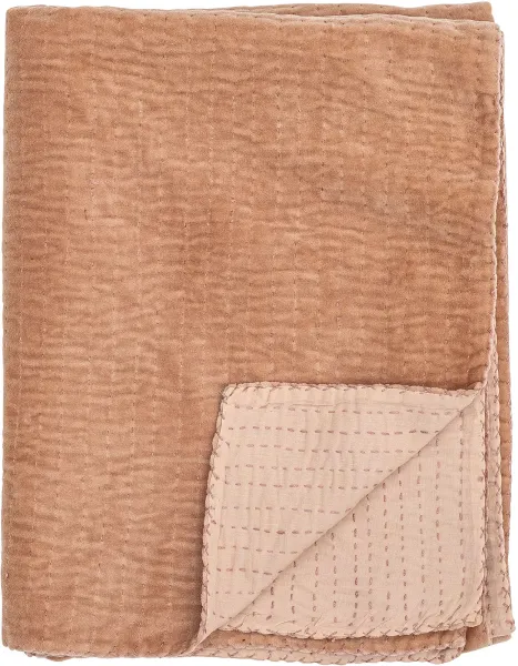 BLOOMINGVILLE Gamma Pledd, Rosa, Bomull L: 130cm, B: 150cm