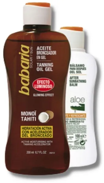 Babaria - Solpleiesett Tanning Coconut Oil Gel & After Sun